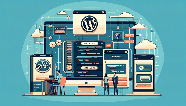 Grafika - baner do artykułu "jak zainstalować skrypt WordPress".